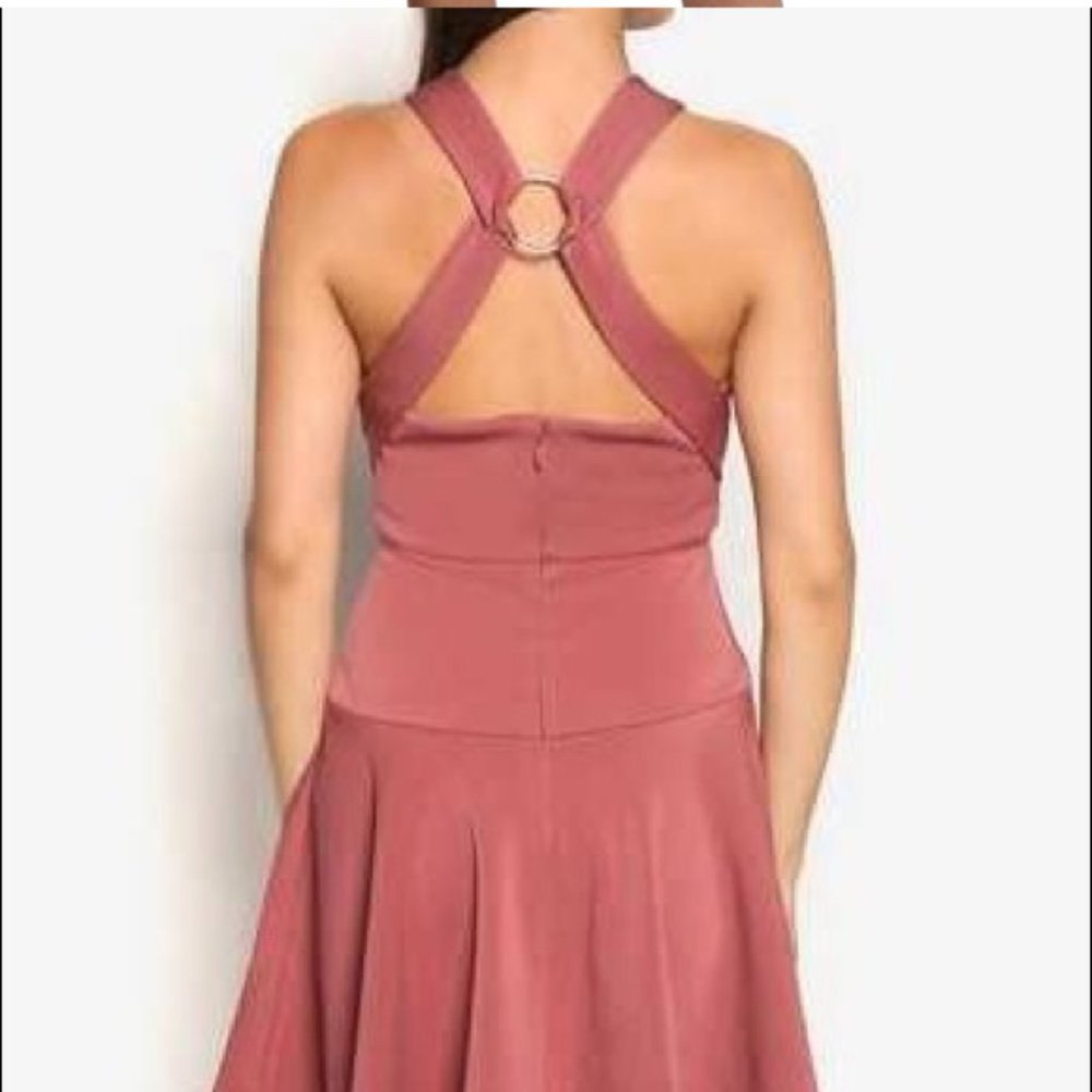 Topshop Cross Front Skater Dress